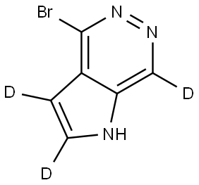 4-bromo-1H-pyrrolo[2,3-d]pyridazine-2,3,7-d3 Structure