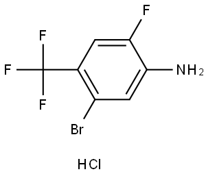5-bromo-2-fluoro-4-(trifluoromethyl)aniline hydrochloride Struktur