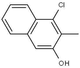 4-chloro-3-methyl-naphthalen-2-ol Struktur