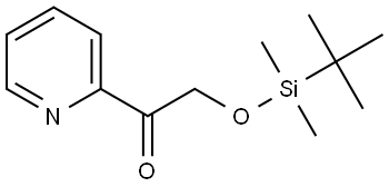 2-[tert-butyl(dimethyl)silyl]oxy-1-(2-pyridyl)ethanone Struktur