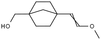 4-(2-methoxyvinyl)norbornan-1-yl]methanol Struktur