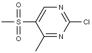 2-Chloro-4-methyl-5-(methylsulfonyl)pyrimidine Struktur