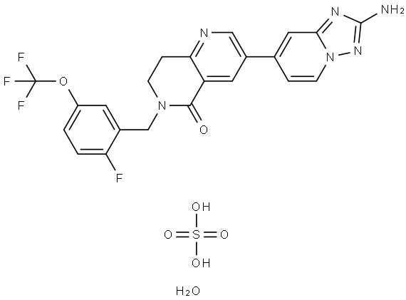 RIPK1-IN-18 sulfate hydrate Struktur