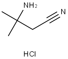 3-Amino-3-methylbutanenitrile hydrochloride Struktur