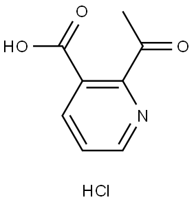 2-Acetylnicotinic acid (hydrochloride) Struktur
