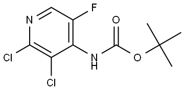 tert-Butyl (2,3-dichloro-5-fluoropyridin-4-yl)carbamate Struktur