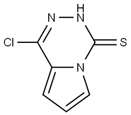 1-Chloropyrrolo[1,2-d][1,2,4]triazine-4(3H)-thione Struktur