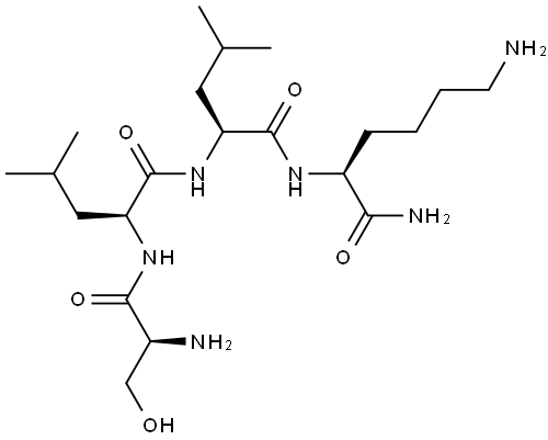 SLLK-NH2, Control Peptide for TSP1 Inhibitor Struktur