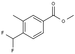 methyl 4-(difluoromethyl)-3-methylbenzoate Struktur