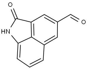2-Oxo-1,2-dihydrobenzo[cd]indole-4-carbaldehyde Struktur