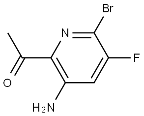 Ethanone, 1-(3-amino-6-bromo-5-fluoro-2-pyridinyl)- Struktur