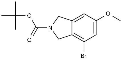 tert-Butyl 4-bromo-6-methoxyisoindoline-2-carboxylate Struktur