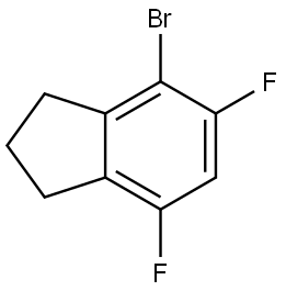 4-Bromo-5,7-difluoro-2,3-dihydro-1H-indene Struktur