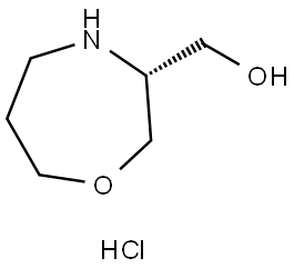 (R)-(1,4-Oxazepan-3-yl)methanol hydrochloride Struktur