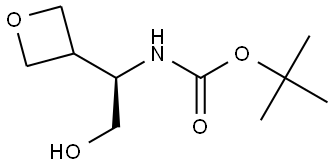 tert-butyl (R)-(2-hydroxy-1-(oxetan-3-yl)ethyl)carbamate Struktur
