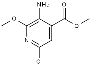 Methyl 3-amino-6-chloro-2-methoxyisonicotinate Struktur