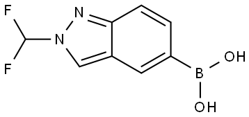 (2-(Difluoromethyl)-2H-indazol-5-yl)boronic acid Struktur