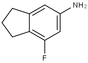7-Fluoro-2,3-dihydro-1H-inden-5-amine Struktur