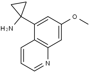 1-(7-Methoxyquinolin-5-yl)cyclopropan-1-amine Struktur
