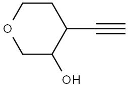 4-Ethynyltetrahydro-2H-pyran-3-ol Struktur