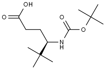 (R)-4-((tert-Butoxycarbonyl)amino)-5,5-dimethylhexanoic acid Struktur