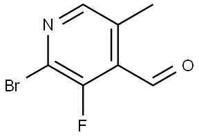 2-Bromo-3-fluoro-5-methylisonicotinaldehyde Struktur