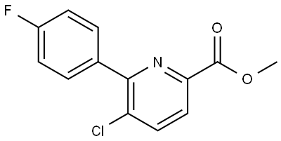 2-Pyridinecarboxylic acid, 5-chloro-6-(4-fluorophenyl)-, methyl ester Struktur