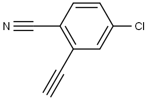 4-Chloro-2-ethynylbenzonitrile Struktur