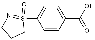 4-(1-Oxido-4,5-dihydro-3H-1l6-isothiazol-1-yl)benzoic acid Struktur