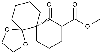 methyl (6S)-7-oxo-1,4-dioxadispiro[4.0.56.45]pentadecane-8-carboxylate Struktur