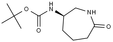 tert-butyl N-[(3R)-7-oxoazepan-3-yl]carbamate Struktur