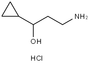 3-amino-1-cyclopropyl-propan-1-olhydrochloride Struktur