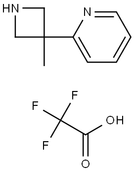 2-(3-methylazetidin-3-yl)pyridine 2,2,2-trifluoroacetic acid Struktur