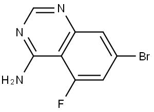 7-bromo-5-fluoroquinazolin-4-amine Struktur