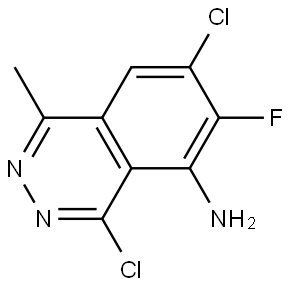4,7-Dichloro-6-fluoro-1-methylphthalazin-5-amine Struktur
