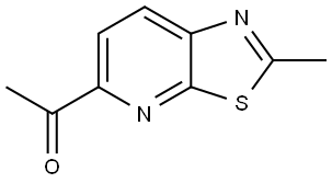 Ethanone, 1-(2-methylthiazolo[5,4-b]pyridin-5-yl)- Struktur