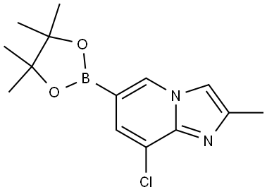 8-Chloro-2-methyl-6-(4,4,5,5-tetramethyl-1,3,2-dioxaborolan-2-yl)imidazo[1,2-a]pyridine Struktur