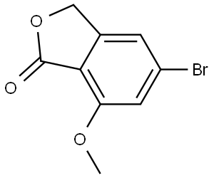 5-Bromo-7-methoxyisobenzofuran-1(3H)-one Struktur