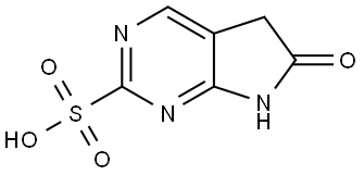 6-oxo-5,7-dihydropyrrolo[2,3-d]pyrimidine-2-sulfonic acid Struktur