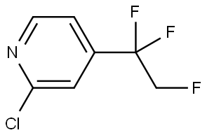 Pyridine, 2-chloro-4-(1,1,2-trifluoroethyl)- Struktur