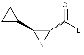 ((2R,3S)-3-Cyclopropylaziridine-2-carbonyl)lithium Struktur