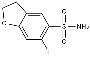 6-iodo-2,3-dihydrobenzofuran-5-sulfonamide Struktur
