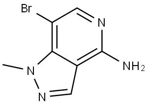 1H-Pyrazolo[4,3-c]pyridin-4-amine, 7-bromo-1-methyl- Struktur