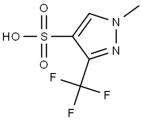 1H-Pyrazole-4-sulfonic acid, 1-methyl-3-(trifluoromethyl)- Struktur