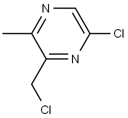 5-Chloro-3-(chloromethyl)-2-methylpyrazine Struktur