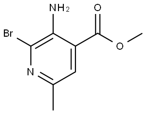 Methyl 3-amino-2-bromo-6-methylisonicotinate Struktur