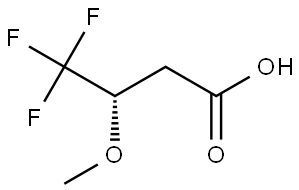 (S)-4,4,4-Trifluoro-3-methoxybutanoic acid Structure