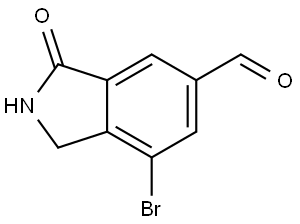 7-Bromo-3-oxoisoindoline-5-carbaldehyde Struktur