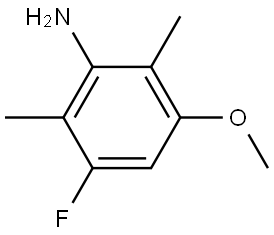 3-fluoro-5-methoxy-2,6-dimethylaniline Struktur