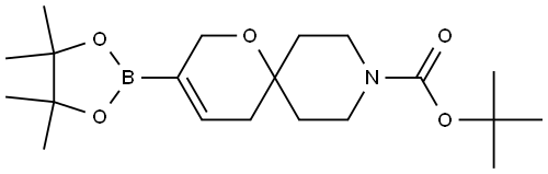 tert-Butyl 3-(4,4,5,5-tetramethyl-1,3,2-dioxaborolan-2-yl)-1-oxa-9-azaspiro[5.5]undec-3-ene-9-carboxylate Struktur